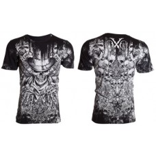Xtreme Couture AFFLICTION Mens T-Shirt OFFERING Skulls Black Biker UFC